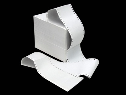กระดษต่อเนื่องปอนด์ขาว - โรงงานผลิตกระดาษใบเสร็จ - ศรีไทยเปเปอร์ซัพพลาย